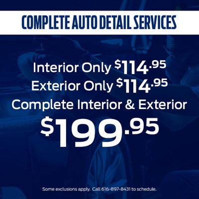 Complete Auto Detail Services